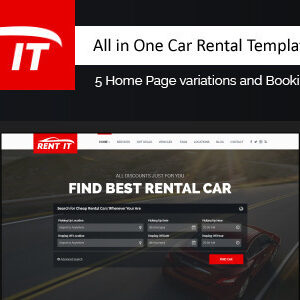 Rentit - Multipurpose Vehicle Car Rental WordPress Theme