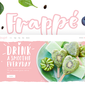 Frappé - Smoothie, Juice Bar and Organic Food WordPress Theme