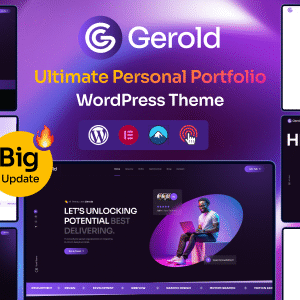 Gerold - Personal Portfolio WordPress Theme