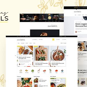 EasyMeals - Food Blog WordPress Theme