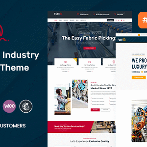 Fablio - Textile Industry WordPress Theme + RTL