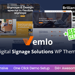 Vemlo - Digital Signage Services WordPress Theme