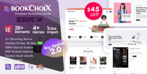Choix - Bookstore Elementor WooCommerce WordPress Theme