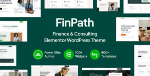 FinPath - Finance & Consulting Elementor WordPress Theme