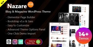 Nazare - Blog & Magazine Elementor WordPress Theme