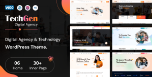 TechGen - Digital Agency & Technology WordPress Theme