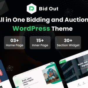 Bidout - Multivendor Bid and Auction WordPress Theme