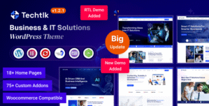 Techtlk – Business & IT Solutions WordPress Theme