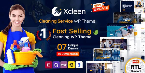 Xcleen - Cleaning Services WordPress Theme