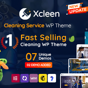 Xcleen - Cleaning Services WordPress Theme