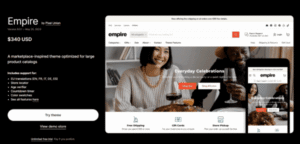 Empire shopify theme