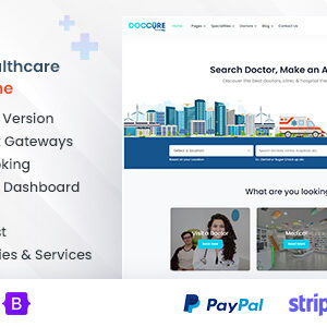 Doccure - Medical Appointment & Clinic Management WordPress Theme