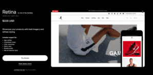 Retina shopify theme