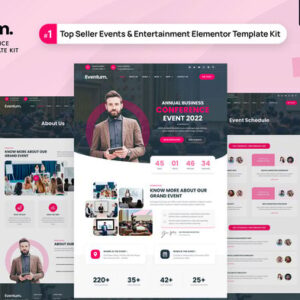 Eventum - Event & Conference Elementor Template Kit