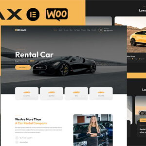 Renax - Car Rental Elementor WordPress Theme