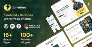 Lineman - Electricity Services WordPress Theme