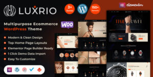 Luxrio – Jewellery & Fashion eCommerce WordPress Theme