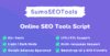 SumoSEOTools - Online SEO Tools Script
