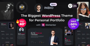 Inbio Personal Portfolio WordPress Theme