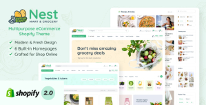 Nest – Grocery Store eCommerce Shopify Theme